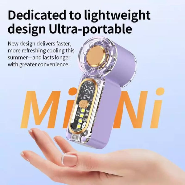 X699 Transparent Mini Handheld Fan