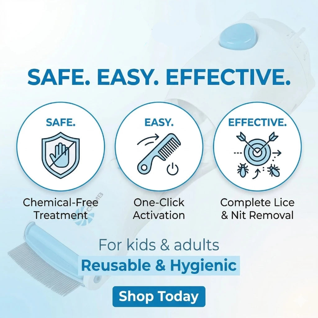 Electric Lice Vacuum Comb