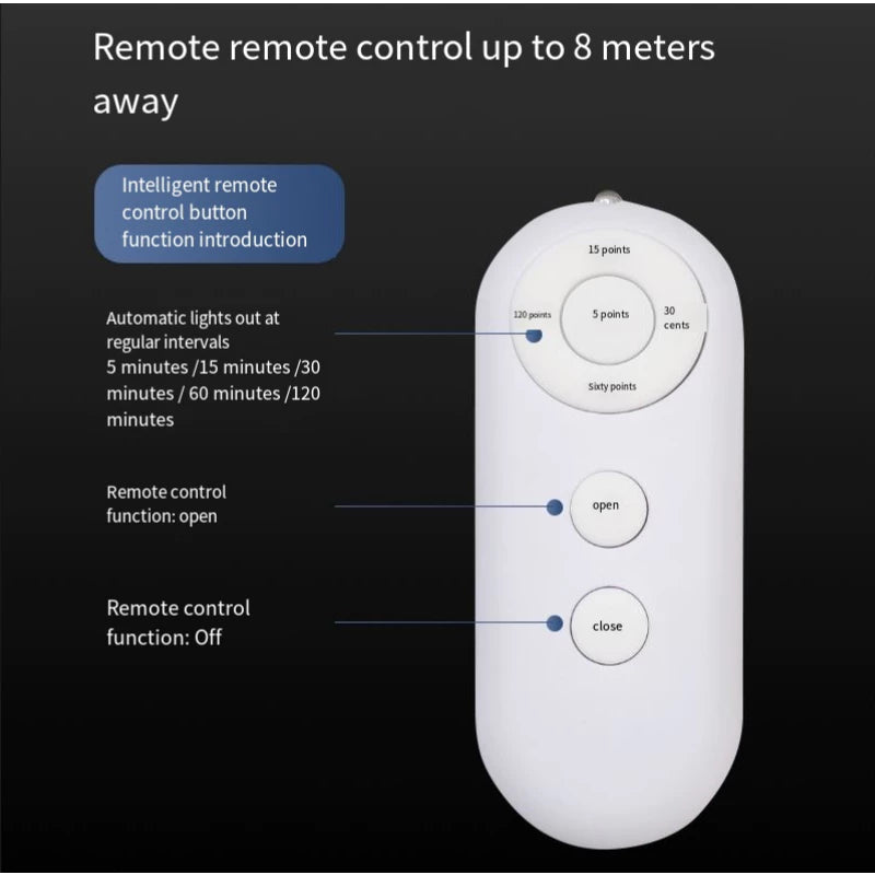 E27 Smart Light Bulb Socket with Remote Control