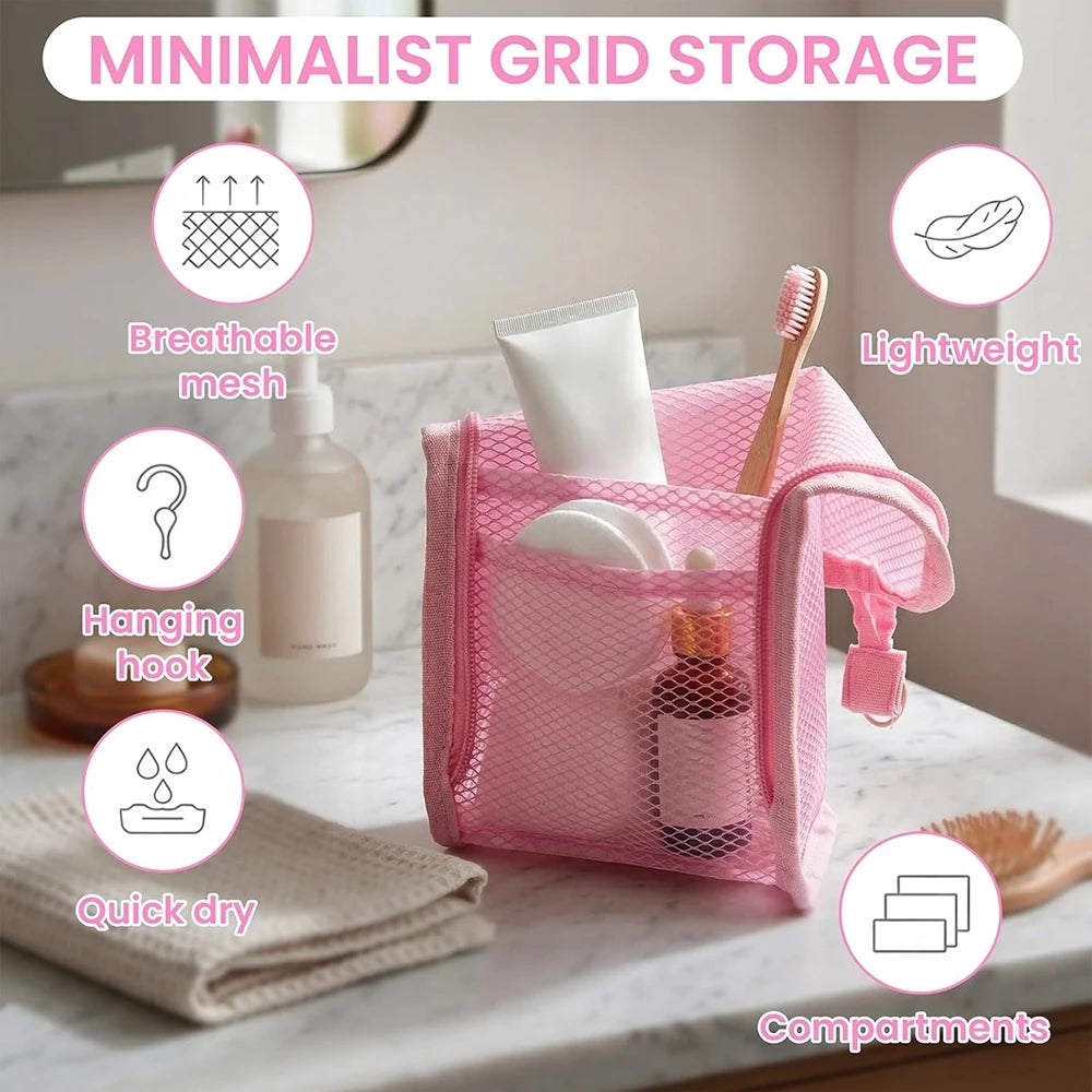 Standing Mesh Toiletry Bag