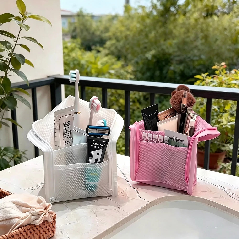 Standing Mesh Toiletry Bag