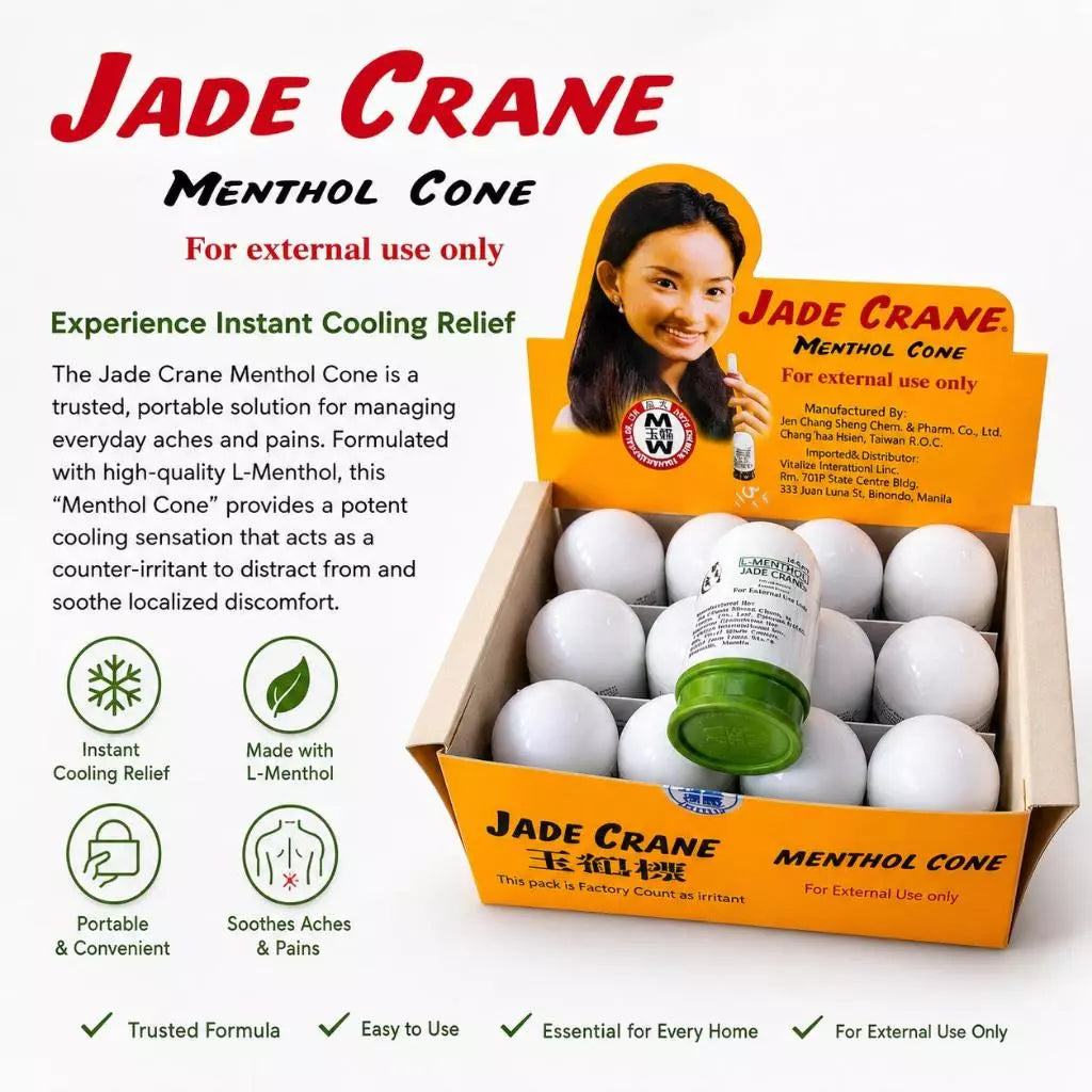 Jade Cranes Menthol Cone Stick Inhaler