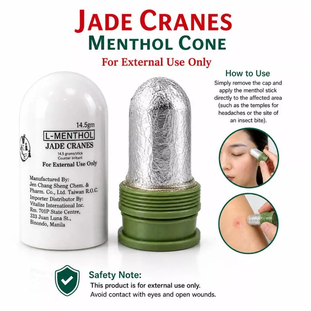 Jade Cranes Menthol Cone Stick Inhaler