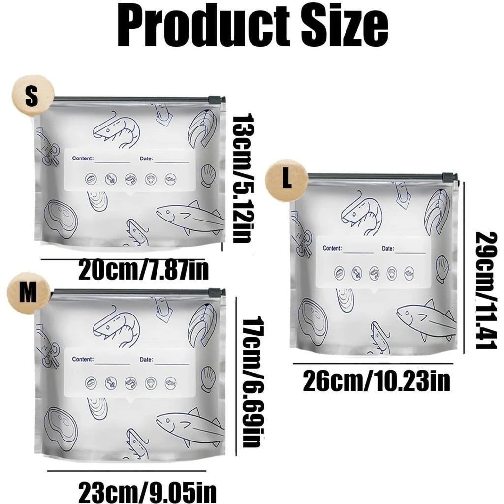 Reusable Aluminum Foil Food Storage Ziplock