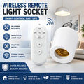 E27 Smart Light Bulb Socket with Remote Control