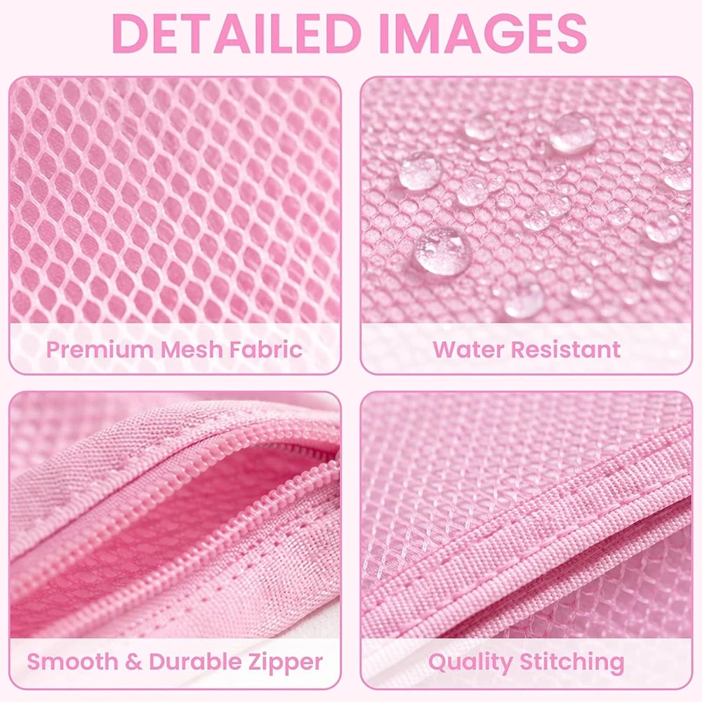 Standing Mesh Toiletry Bag