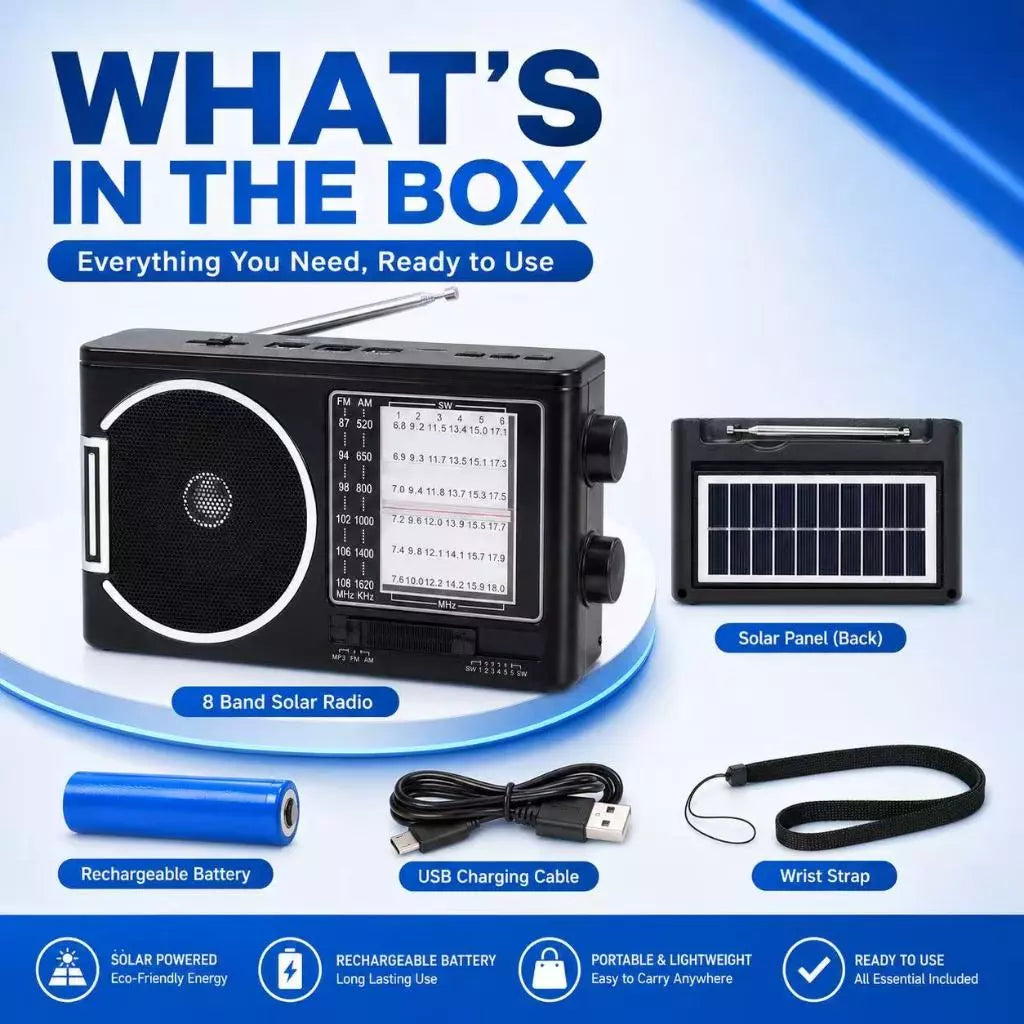 KTF-1646 Solar Charging Wireless Portable Radio Speaker
