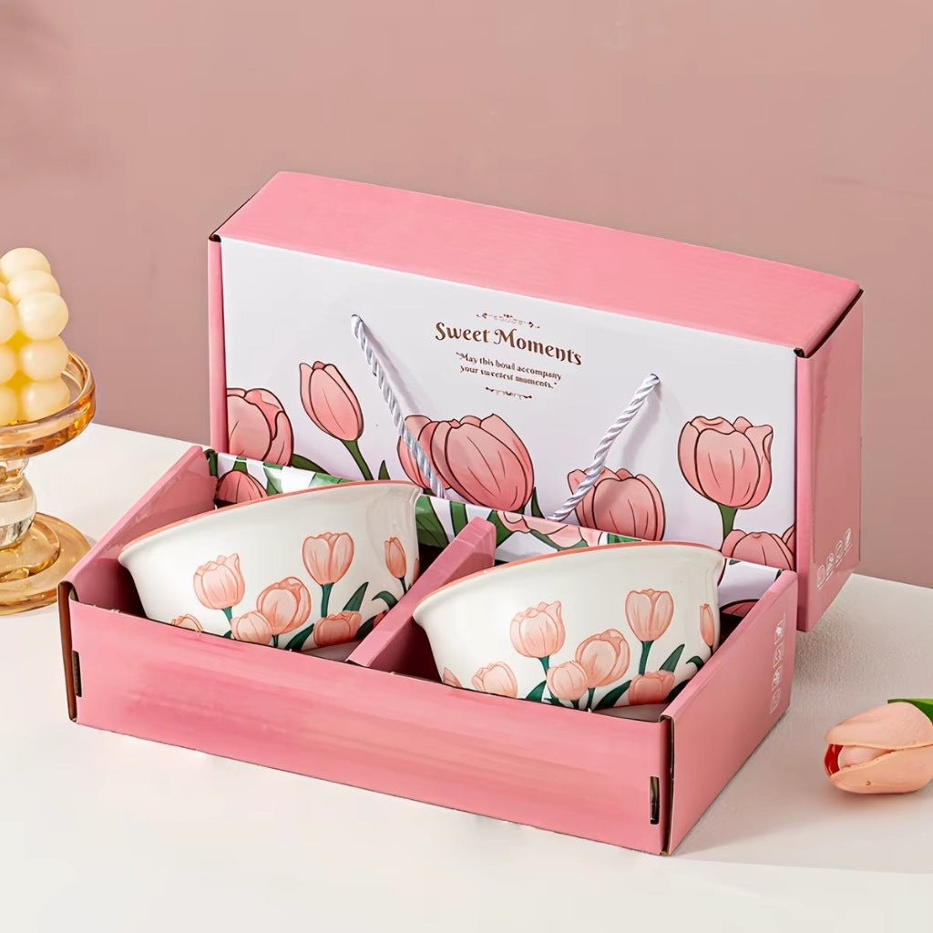 Tulip Bohemian Ceramic Bowl Set