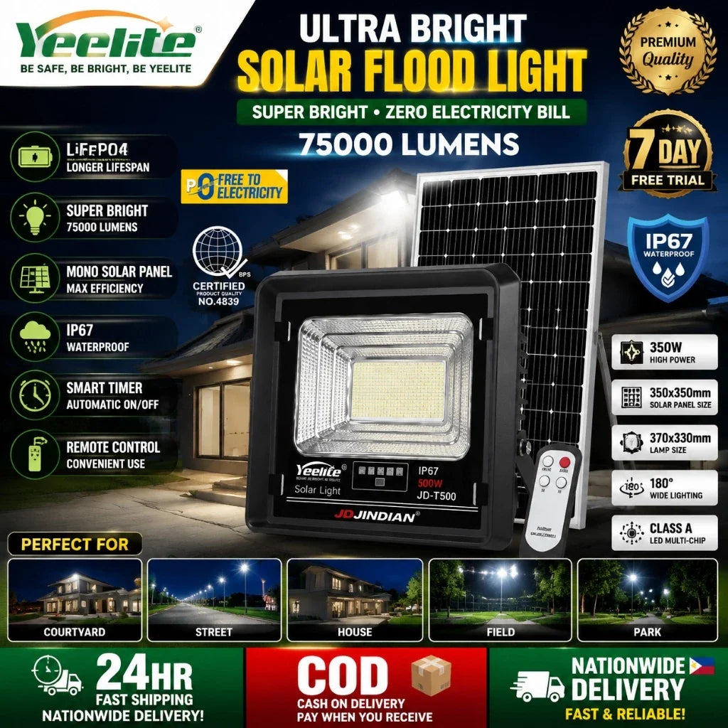 BUY 1 TAKE 1 | YEELITE Solar LED Flood Light with Remote Control
