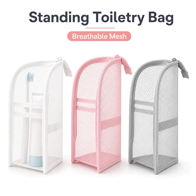 Standing Mesh Toiletry Bag