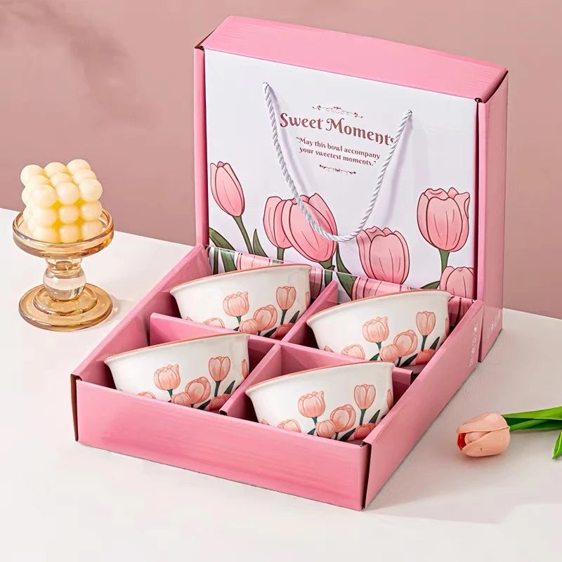 Tulip Bohemian Ceramic Bowl Set