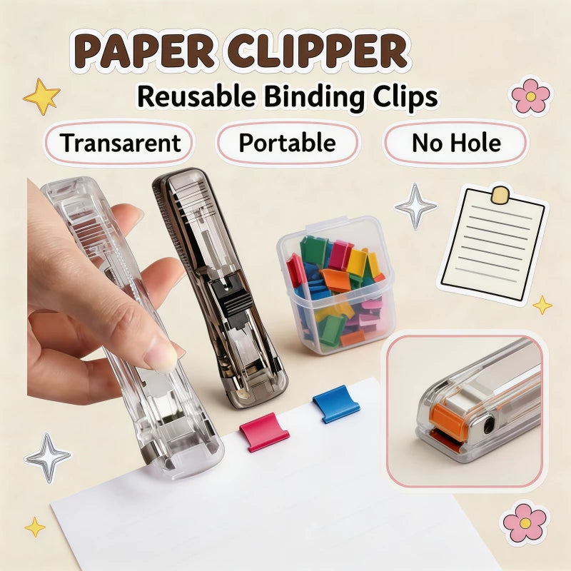 Portable Push Staple Clipper