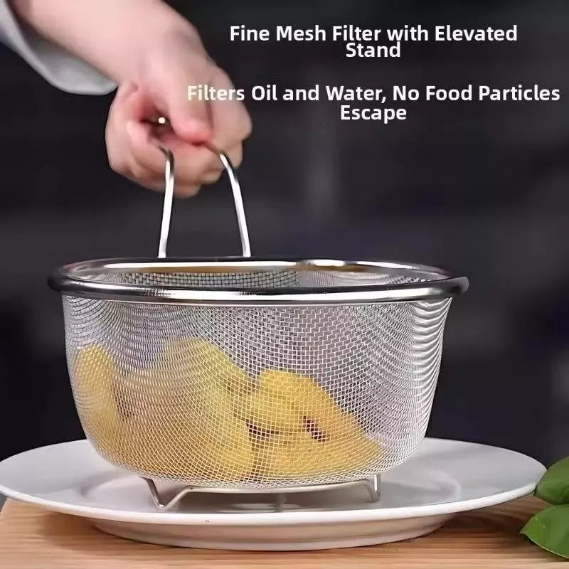 18cm Stainless Steel Frying Mesh Basket Strainer