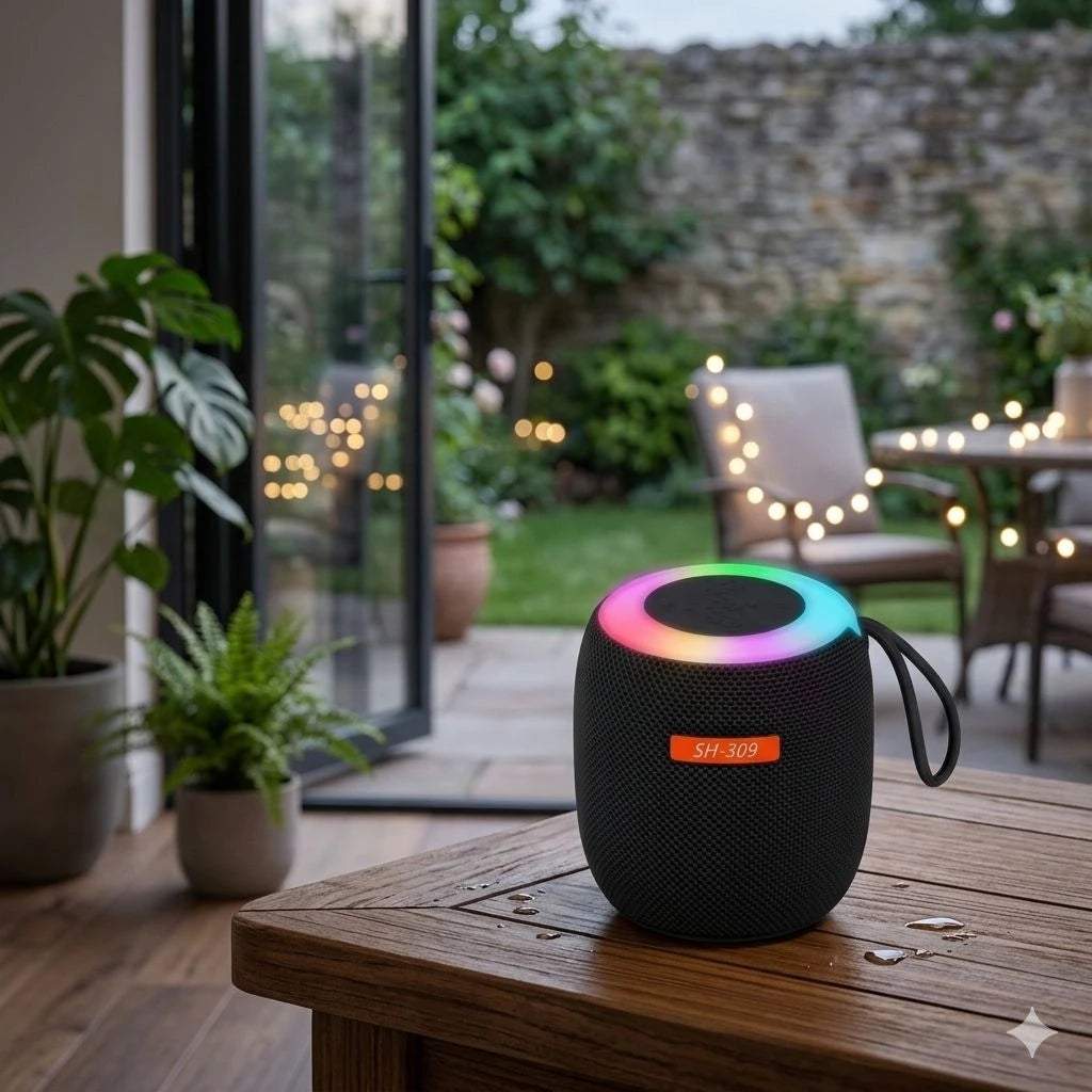 SH-309 Wireless Bluetooth Speaker with RGB Lights