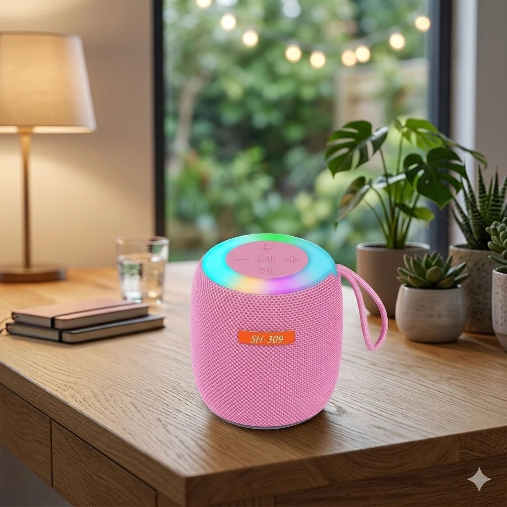 SH-309 Wireless Bluetooth Speaker with RGB Lights