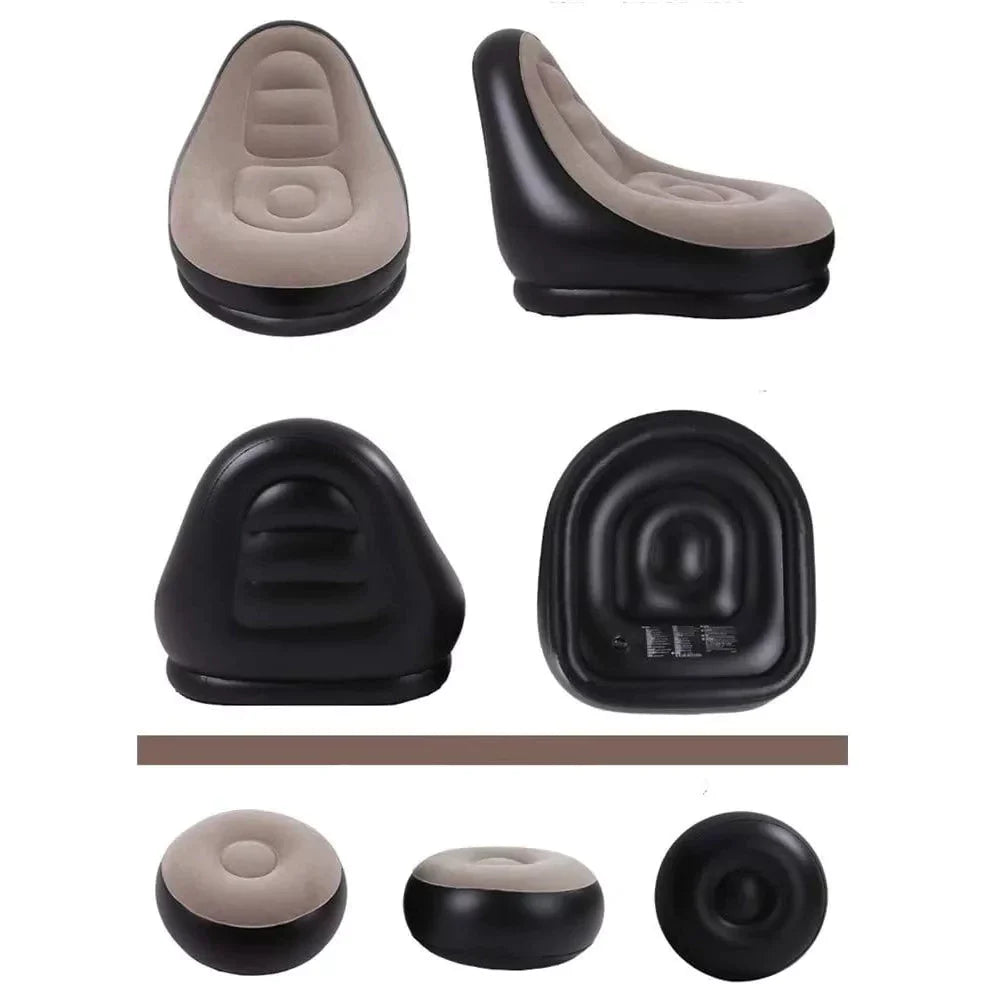Inflatable Lounge Chair with Foot Stool