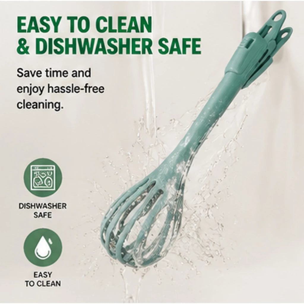 Multifunctional Whisk and Tong Kitchen Tool