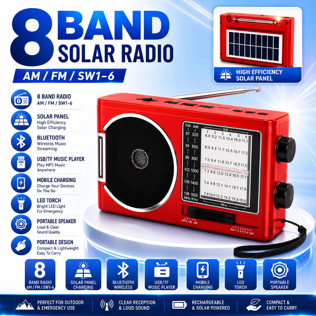 KTF-1646 Solar Charging Wireless Portable Radio Speaker