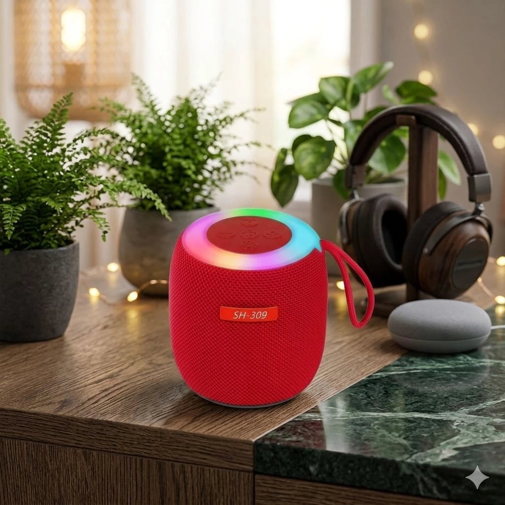 SH-309 Wireless Bluetooth Speaker with RGB Lights