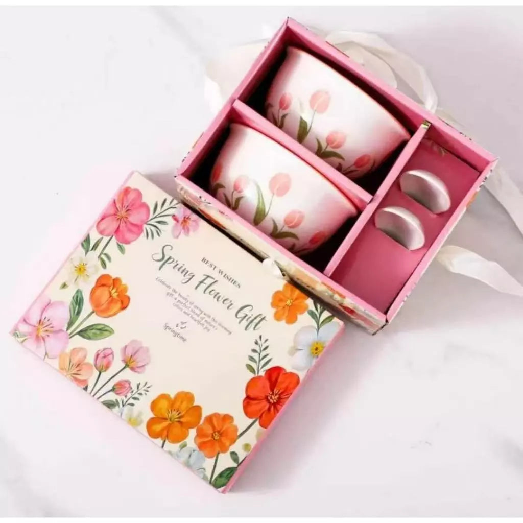 Tulip Bohemian Ceramic Bowl Set