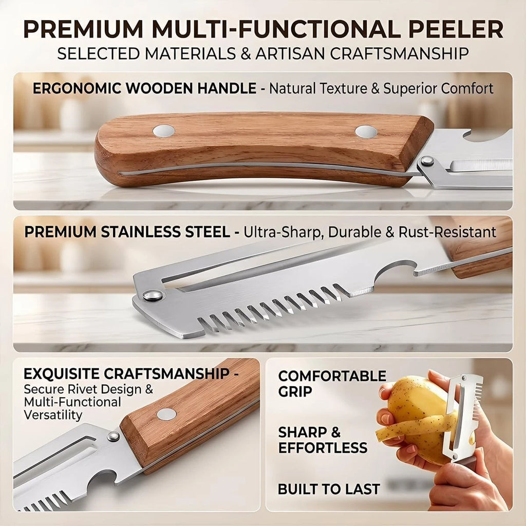 Multi-functional Vegetable Peeler with Bottle Opener