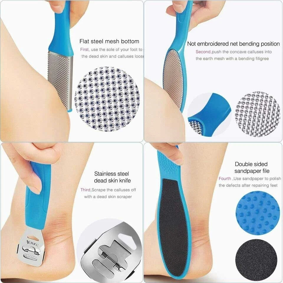 10Pcs Callous Remover Pedicure Tool Set