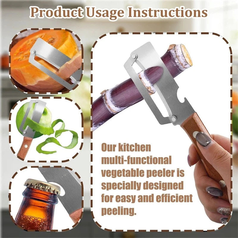 Multi-functional Vegetable Peeler with Bottle Opener