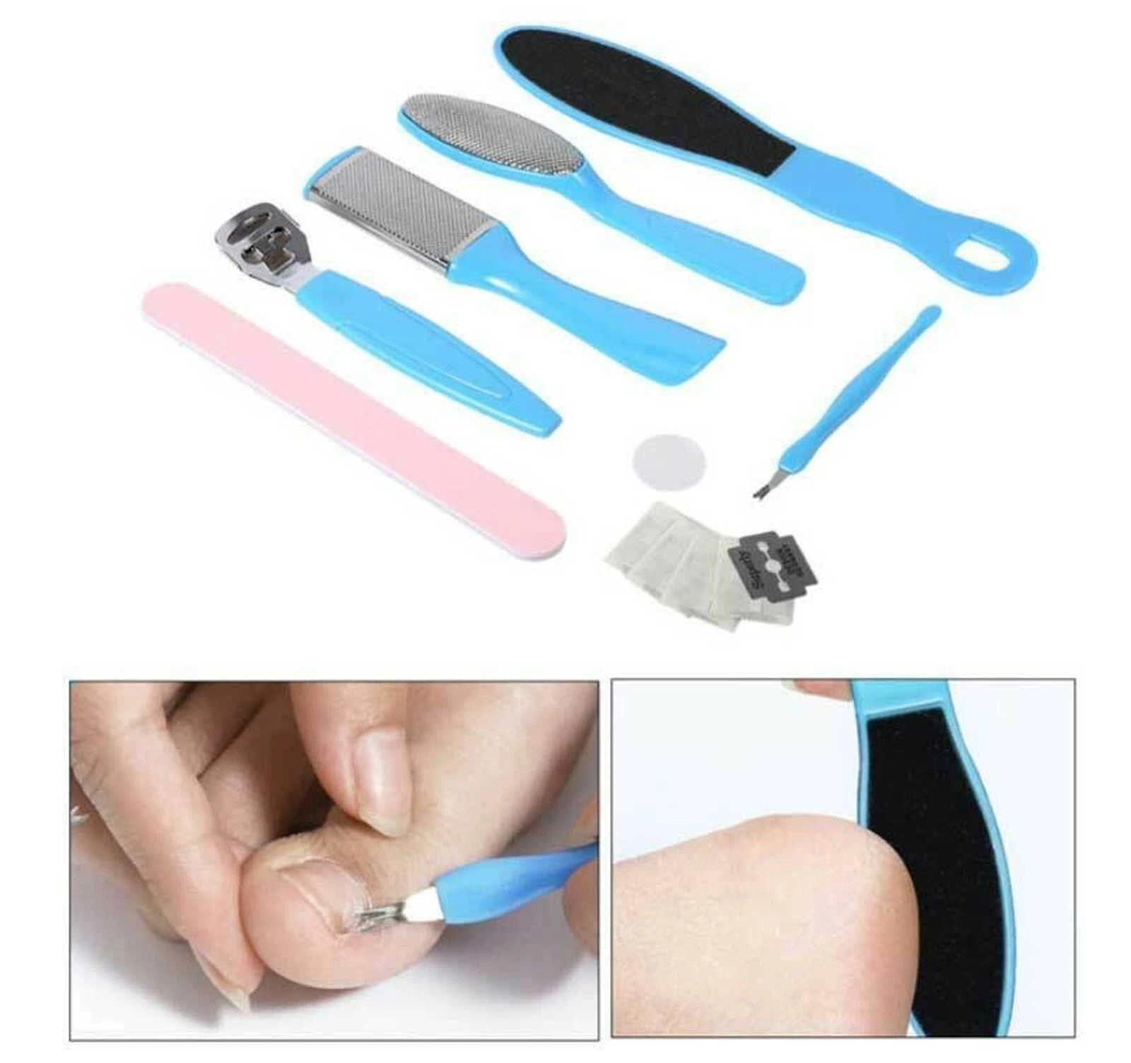 10Pcs Callous Remover Pedicure Tool Set