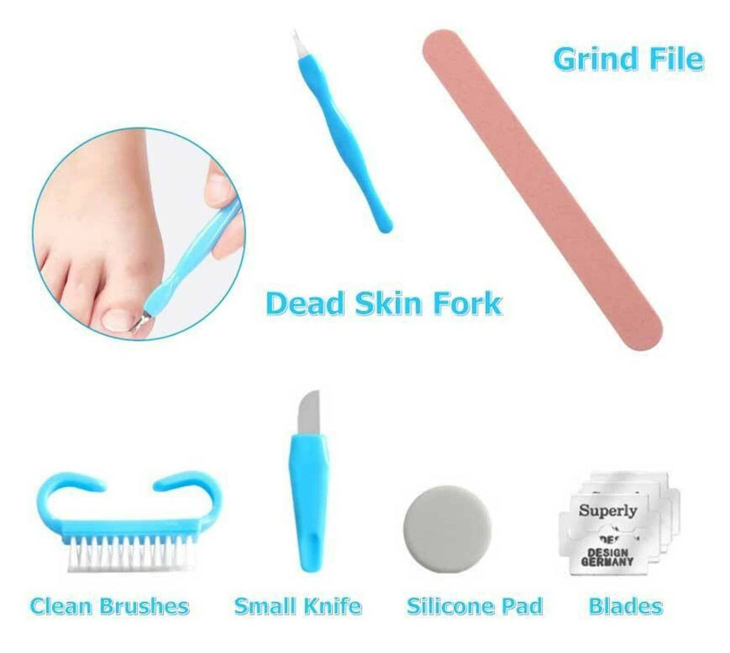 10Pcs Callous Remover Pedicure Tool Set