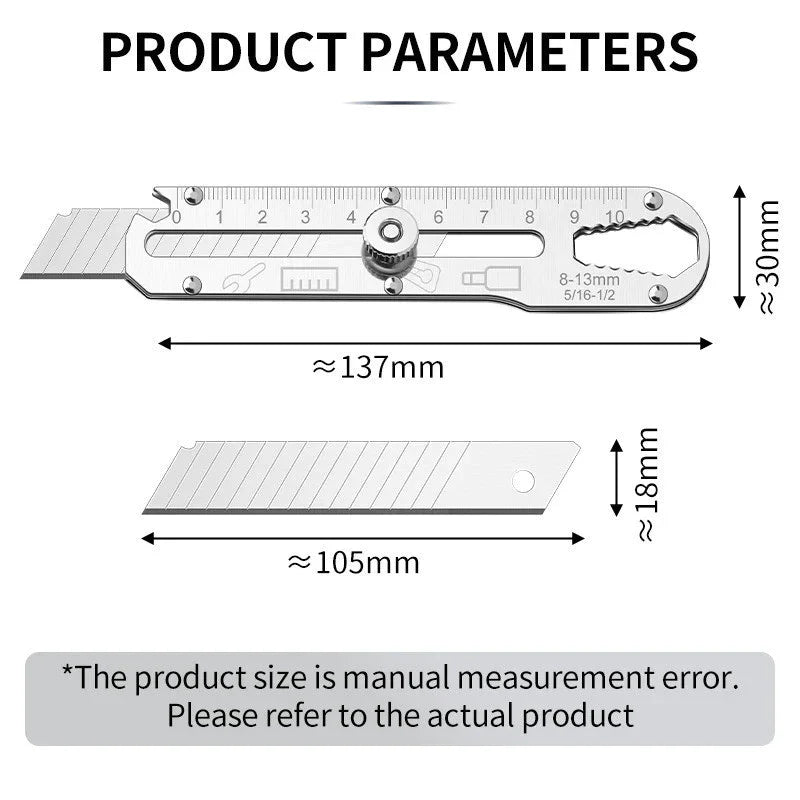 Multifunctional Stainless Steel Utility Knife