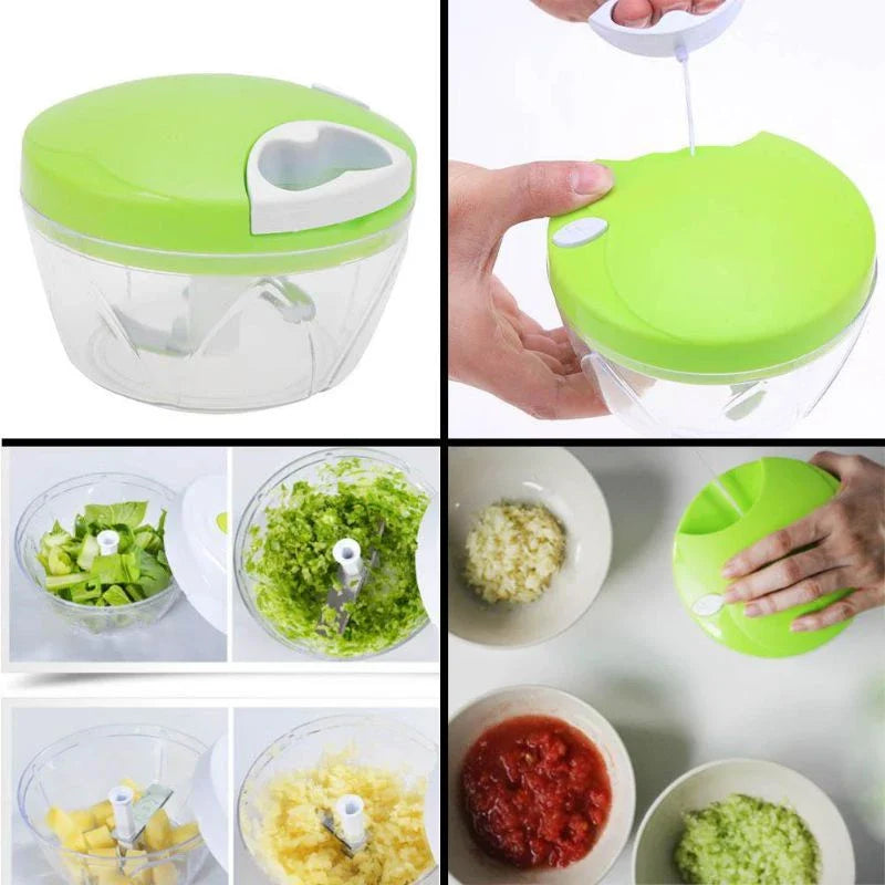 Manual Easy Spin Cutter – Quick & Effortless Food Chopper
