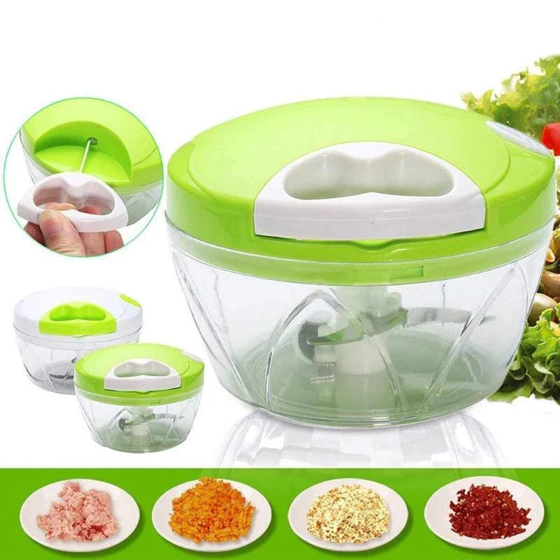 Manual Easy Spin Cutter – Quick & Effortless Food Chopper
