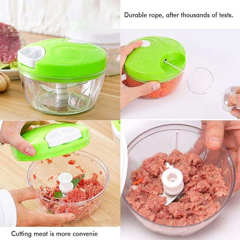 Manual Easy Spin Cutter – Quick & Effortless Food Chopper