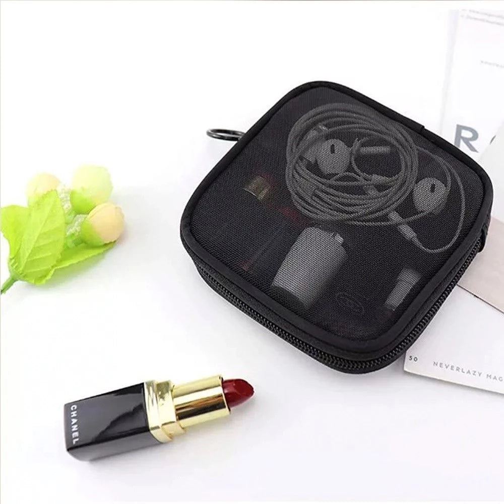 Mesh Cosmetic Travel Pouch