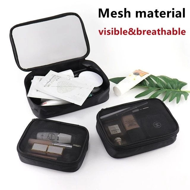 Mesh Cosmetic Travel Pouch