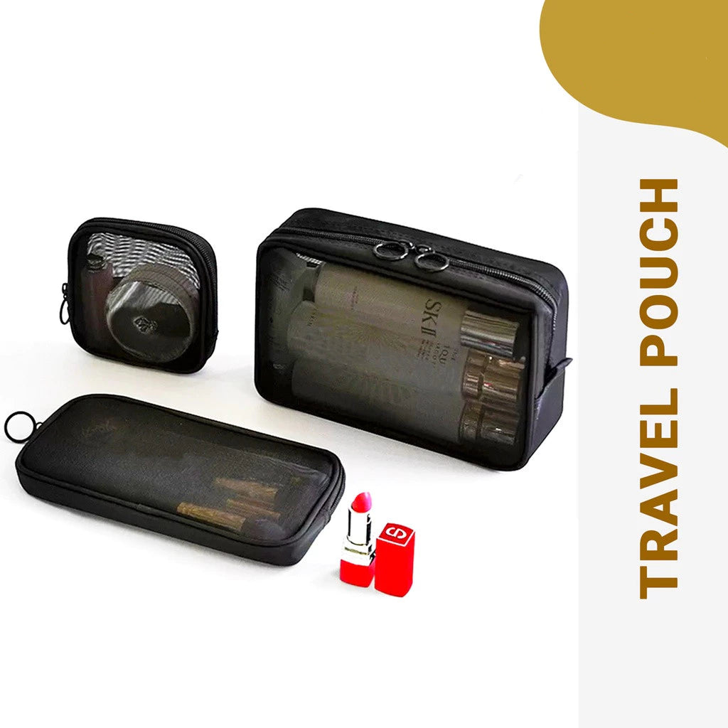 Mesh Cosmetic Travel Pouch
