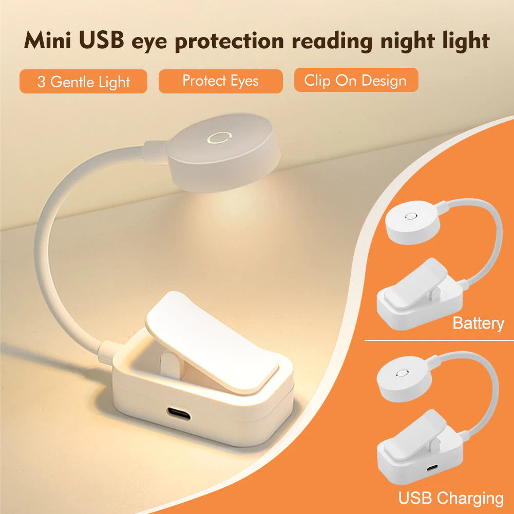 Mini LED Clip On Book Light