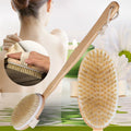 Long Wooden Handle Body Dry Brush