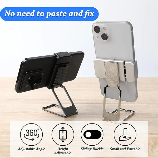 Back Clip Foldable Metal Phone Holder