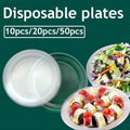 Transparent Disposable Plastic Thickened Dinner Plates