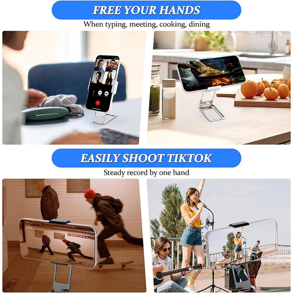 Back Clip Foldable Metal Phone Holder