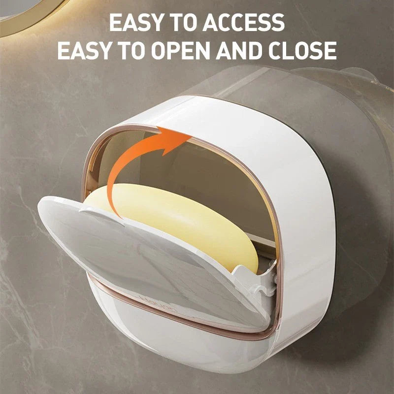 Wall Mounted Waterproof Soap Dish with Drainage