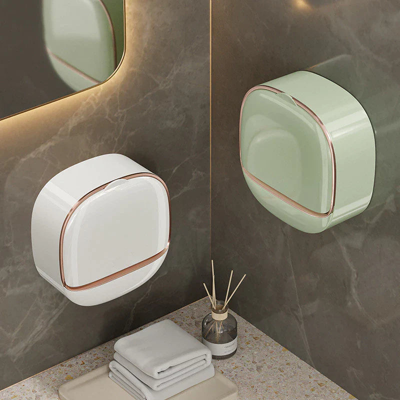 Wall Mounted Waterproof Soap Dish with Drainage