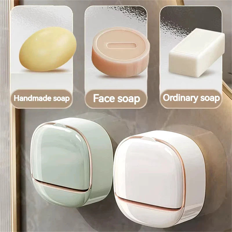 Wall Mounted Waterproof Soap Dish with Drainage