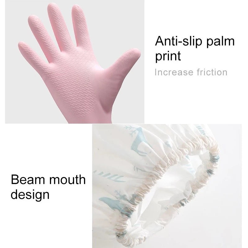 Non-slip Waterproof Long Latex Gloves