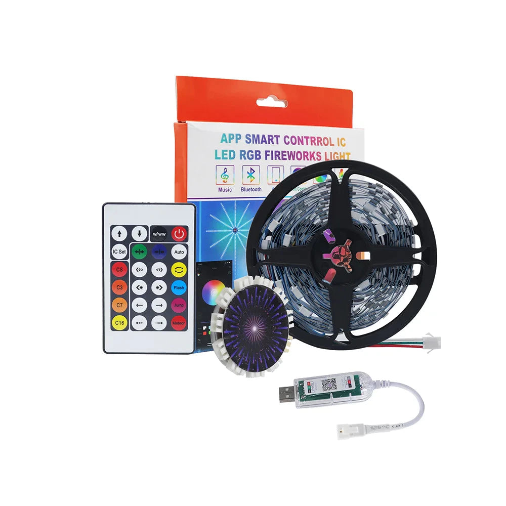 App Smart Control LED RGB Fireworks Light