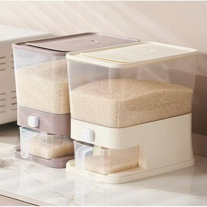Rice Dispenser with Measuring Cup