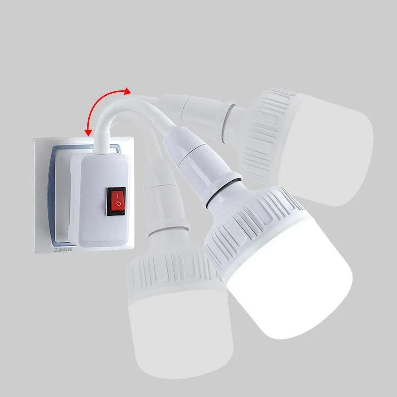 Instant Lighting Solution – Universal Bulb Socket with Switch