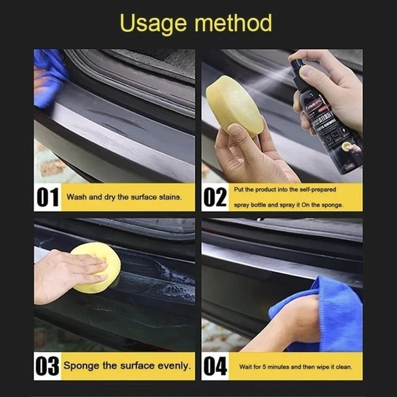 Rubber & Plastic Retrader Spray (120ml) – Restore the Shine, Bring Back the Black!