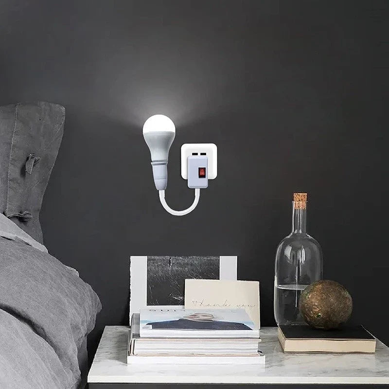 Instant Lighting Solution – Universal Bulb Socket with Switch